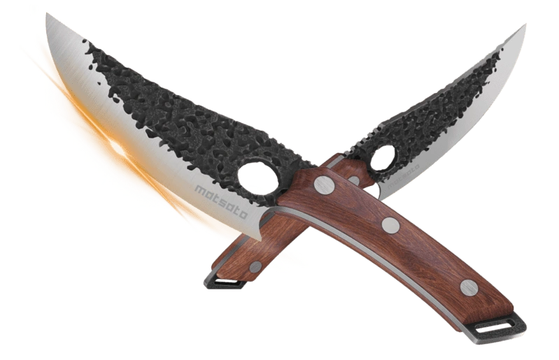 Matsato™ Hand-Forged Cleaver Knife — Japanese Steel with Pakkawood Handle